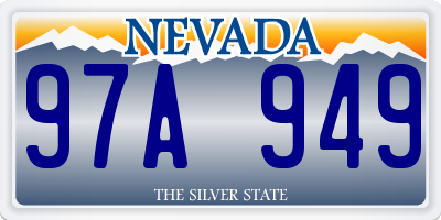 NV license plate 97A949