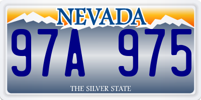 NV license plate 97A975