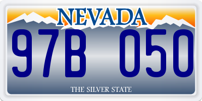 NV license plate 97B050