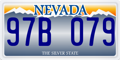 NV license plate 97B079