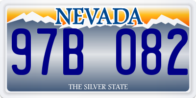 NV license plate 97B082