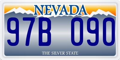 NV license plate 97B090