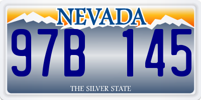 NV license plate 97B145
