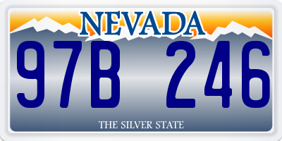 NV license plate 97B246
