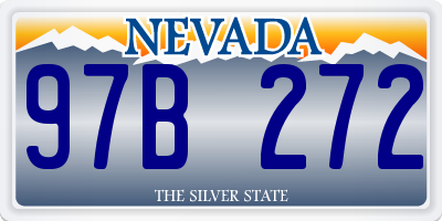 NV license plate 97B272