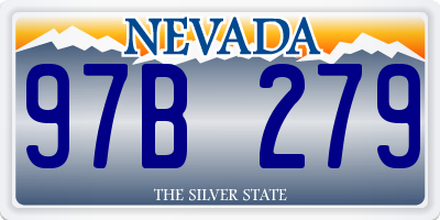 NV license plate 97B279