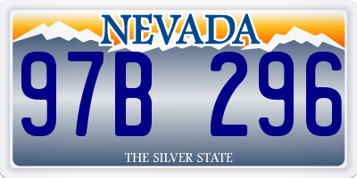 NV license plate 97B296