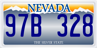 NV license plate 97B328