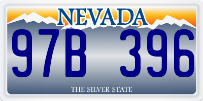NV license plate 97B396