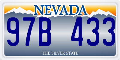NV license plate 97B433
