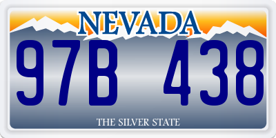 NV license plate 97B438