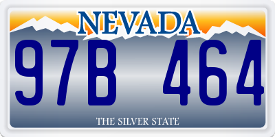NV license plate 97B464