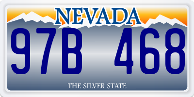 NV license plate 97B468