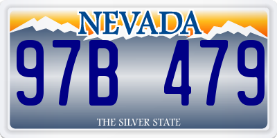 NV license plate 97B479