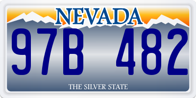 NV license plate 97B482