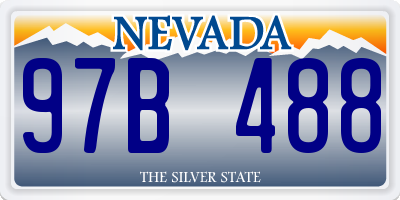NV license plate 97B488