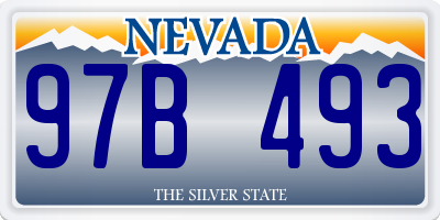 NV license plate 97B493