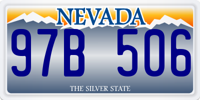 NV license plate 97B506