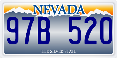 NV license plate 97B520