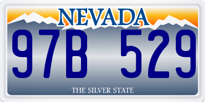 NV license plate 97B529