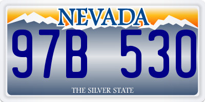 NV license plate 97B530
