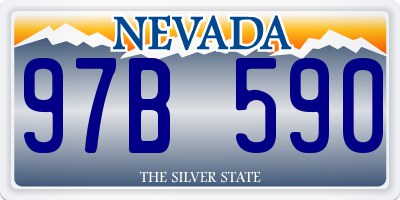 NV license plate 97B590