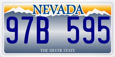 NV license plate 97B595