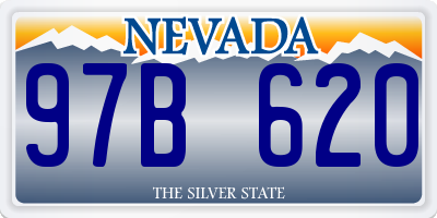 NV license plate 97B620