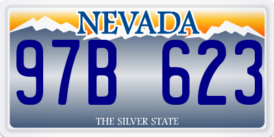 NV license plate 97B623