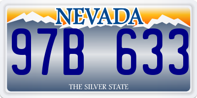 NV license plate 97B633