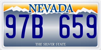 NV license plate 97B659