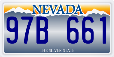 NV license plate 97B661