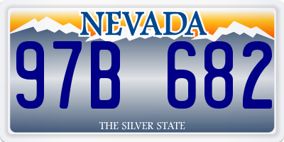 NV license plate 97B682