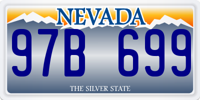 NV license plate 97B699