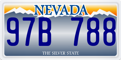 NV license plate 97B788