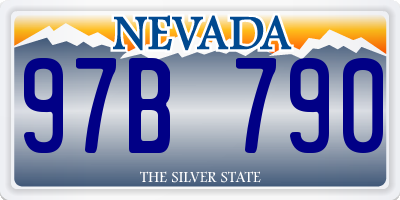 NV license plate 97B790