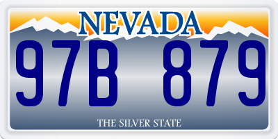 NV license plate 97B879