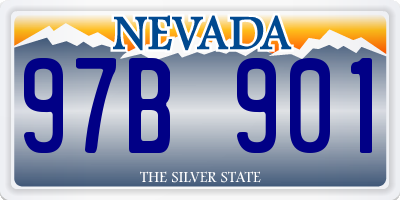 NV license plate 97B901