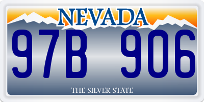 NV license plate 97B906