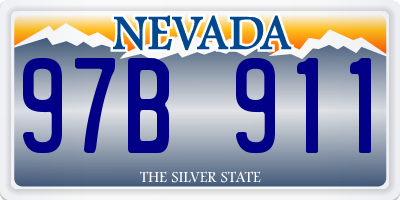 NV license plate 97B911