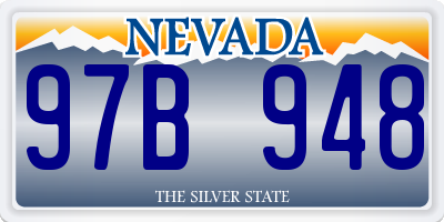 NV license plate 97B948