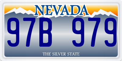 NV license plate 97B979