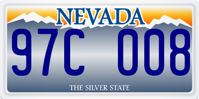 NV license plate 97C008