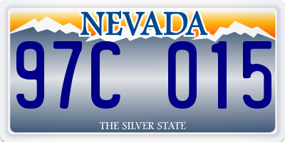 NV license plate 97C015