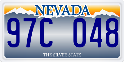 NV license plate 97C048