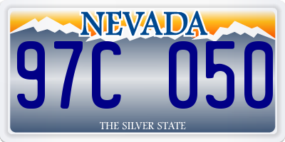 NV license plate 97C050