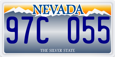 NV license plate 97C055