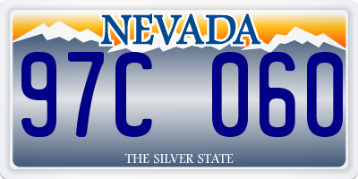 NV license plate 97C060