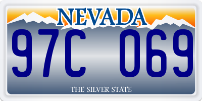 NV license plate 97C069