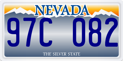 NV license plate 97C082